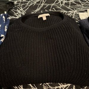 Banana Republic Black Crew Neck Sweater